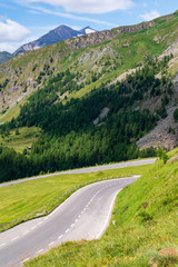 Scenic mountain landscape along a panoramic Grossglockner High Alpine Road