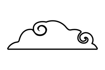 Isolated cloud vector design vector illustration