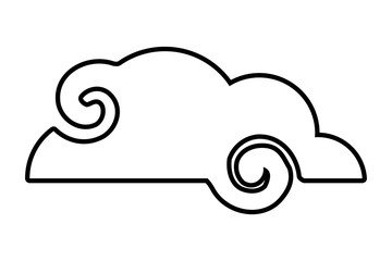 Isolated cloud vector design vector illustration