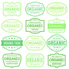 Obraz premium Organic Premium Quality Stamp. Frames. Grunge Design. Icon Art Vector. Old Style Frames.
