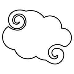 Isolated cloud vector design vector illustration