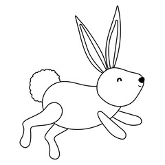 Isolated rabbit cartoon vector design