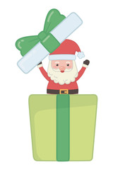 Merry christmas santa claus vector design