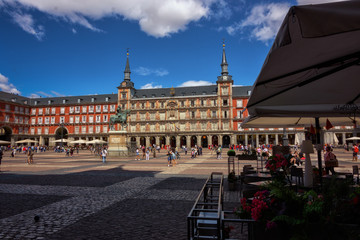 Naklejka premium plaza mayor de madrid