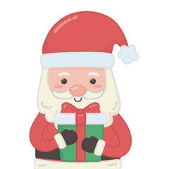 Merry christmas santa claus vector design