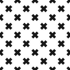 Seamless abstract pattern with cross element.