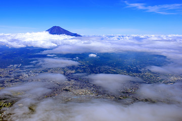 富士山／空撮、2019撮影