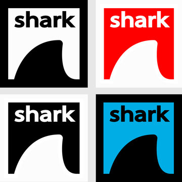 shark logo set