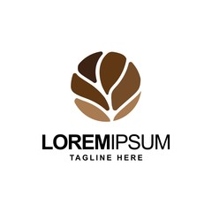 Abstract symbol for nature company.simple leaf logo design vector template.nature symbol	