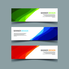 Fototapeta premium Vector Abstract design banner web template