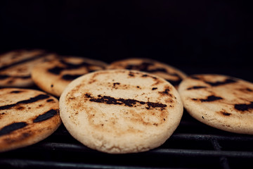 Arepas, Venezuelan food on the grill