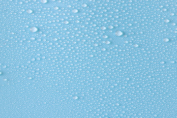 カラーシート上の水滴