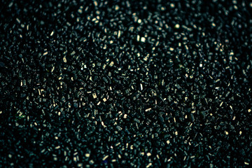 macro close up of black sprinkles sugar