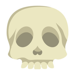 skull head halloween isolated icon