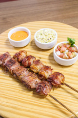 Espetinho de Medalhão de Carne e Frango