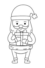 Merry christmas santa claus vector design