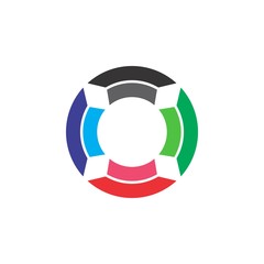 People Group logo design vector