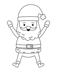 Merry christmas santa claus vector design