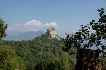 Abbey of San Michele della Chiusa, also called Sagra di San Michele is an architectural complex perched on the summit of Mount Pirchiriano, at the entrance to the Val di Susa