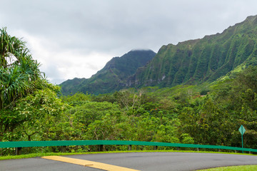 Ko'olau Mountains on the Island of Oahu Hawaii