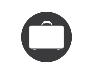 suitcase icon logo vector illustration
