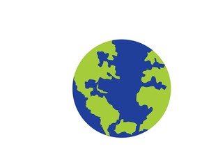 earth icon vector logo illustration