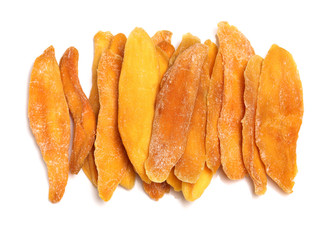 Mango. dry mango on the background