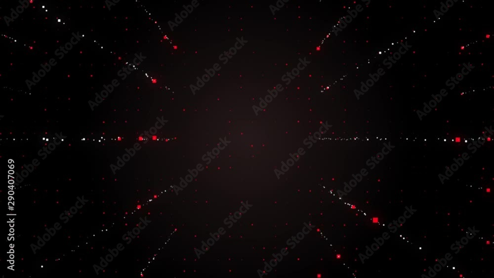 Poster big bang bursting abstract space particles moving zoom in.