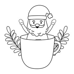 Merry christmas santa claus vector design