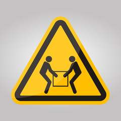 Use Two Person Lift Symbol Sign  Isolate On White Background,Vector Illustration EPS.10