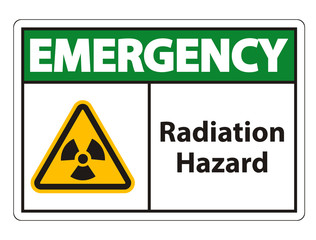 Radiation Hazard Symbol Sign Isolate On White Background,Vector Illustration