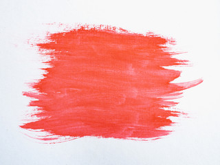 Red watercolor on a white background