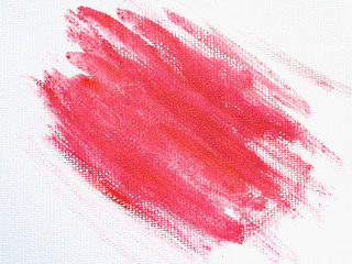 Red watercolor on a white background