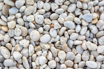 Background of the white pebbles