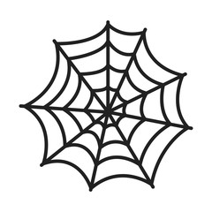 spiderweb halloween line style icon