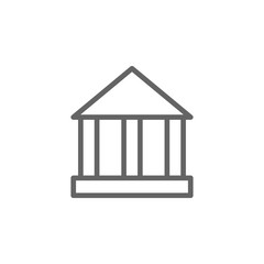 Theatre, building icon. Element of theater icon. Thin line icon