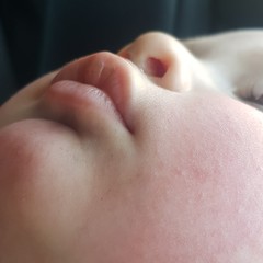 closeup of baby feet