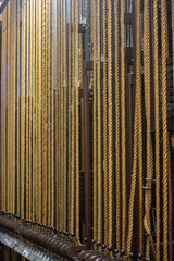Curtain ropes at the theatre