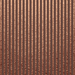 Copper glossy mettallic vertical stripes background.