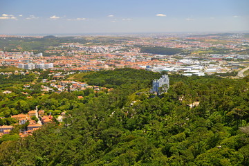 The Castle of the Moors (Castelo dos Mouros ) medieval castle in Sintra, Portugal.