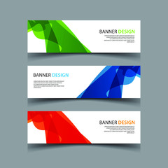 Fototapeta premium Vector Abstract design banner web template