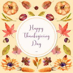 Happy Thanksgiving day background 