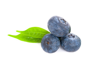 Fresh berries isolated on white background