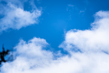 Blue sky with clouds. for background or texture