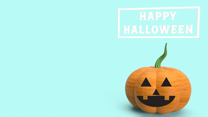  halloween pumpkin for holiday concept 3d rendering..