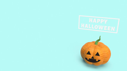  halloween pumpkin for holiday concept 3d rendering..