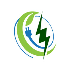 bioenergy logo design vector eco friendly renewable icon symbol illustration