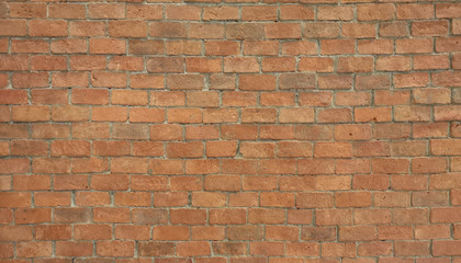 Horizontal brick walls show Pattern stack block rough surface texture material background Weld the joints with cement grout