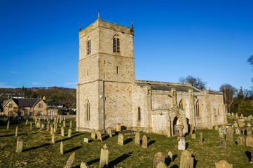Fototapeta na wymiar Ancient church in the Yorkshire Dales