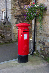 Red Pillar Post Box
